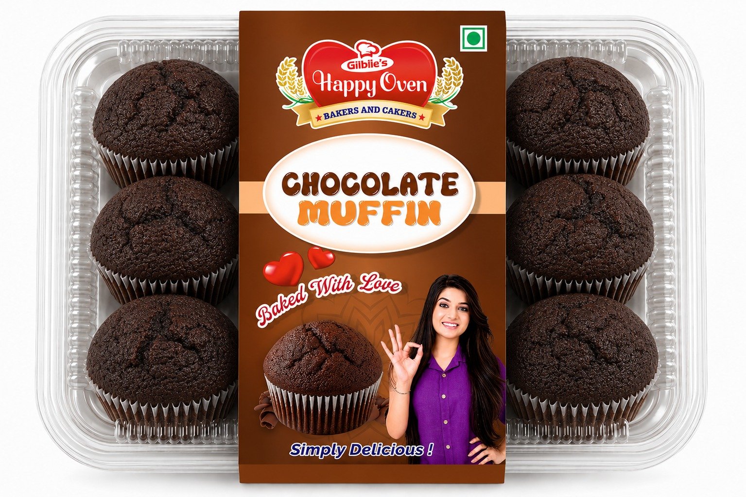 Chocolate Muffin 6 Pcs Big