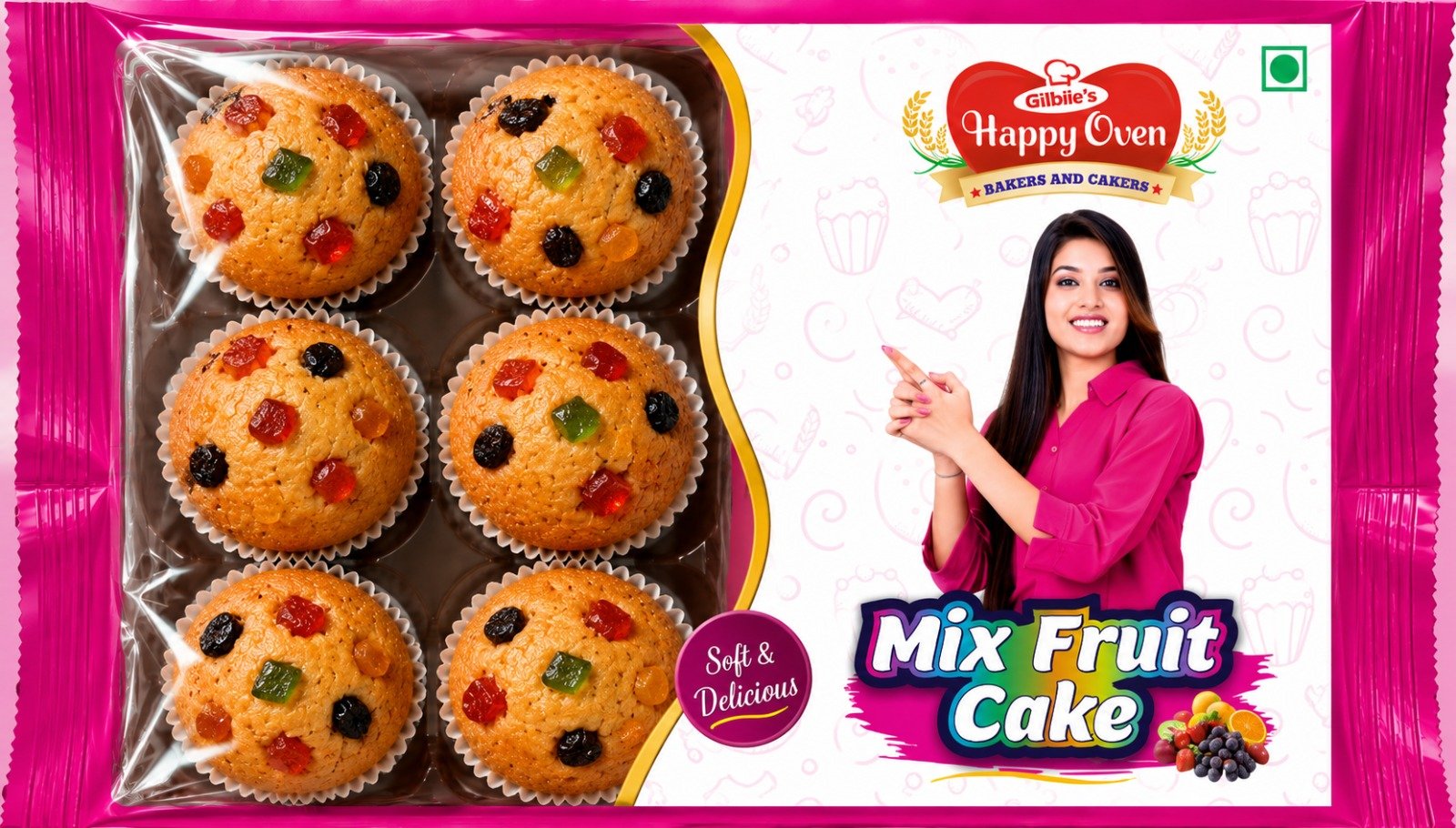 Mix Fruit Cake 6 Pcs Big