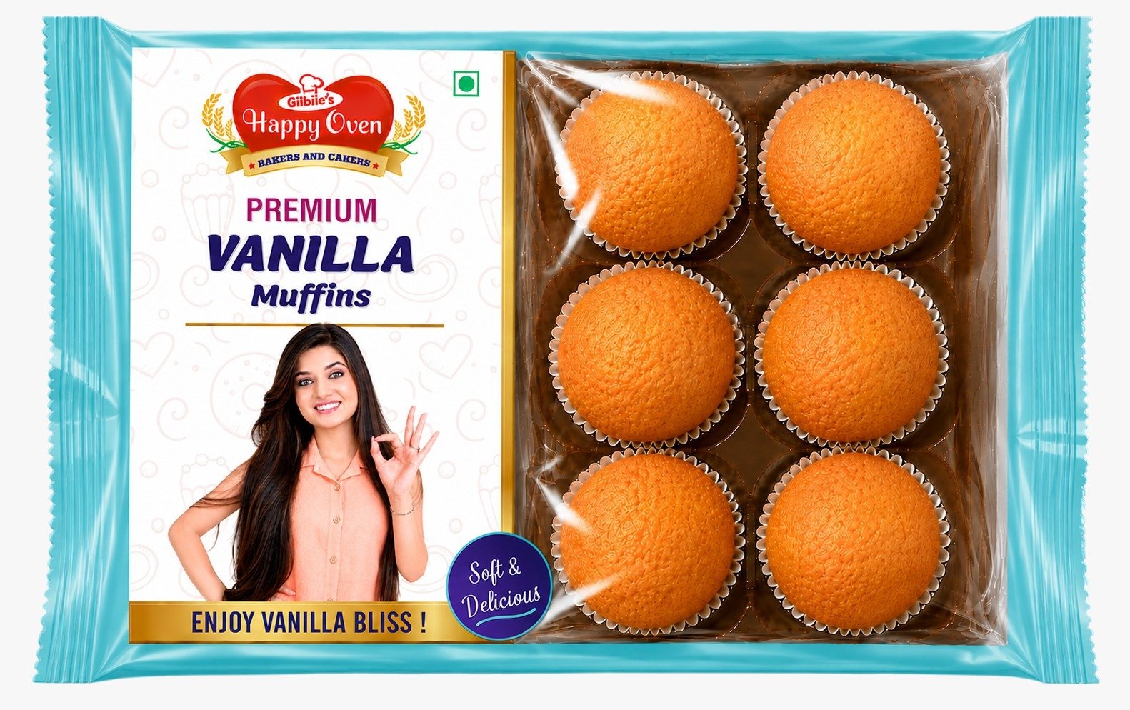 Vanilla Muffin 6 Pcs Small